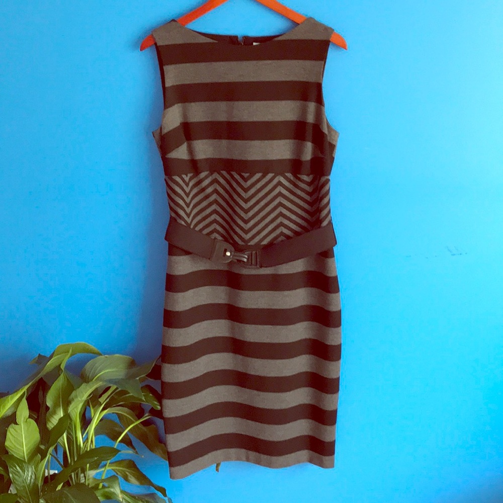 Black and Gray Cache Dress